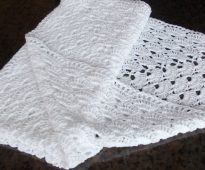 Plaid ajouré tricoté