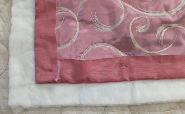 Ancrer trois couches de tissu