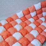 Couverture d'air blanche et orange Bonbon
