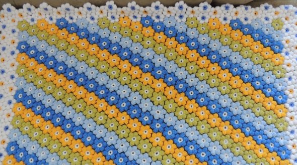 Fleur à carreaux