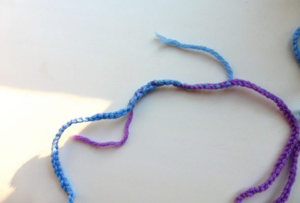Corde cousue de deux couleurs