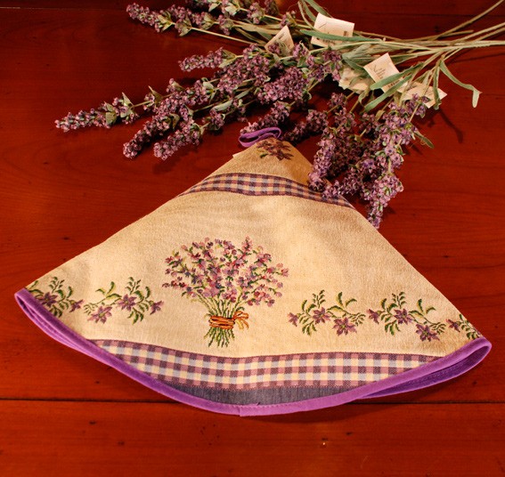 Serviette ronde lavande