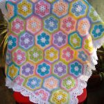 Belle petite couverture de motifs floraux