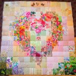 Quilt pochvork dans la technique de l'aquarelle