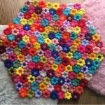 Couverture florale originale en forme de diamant
