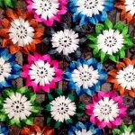 Plaid d'éléments floraux faites-le vous-même