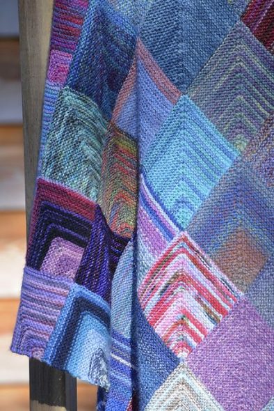 Plaid de carrés de couleur