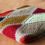 Plaid avec des diamants de dentelle de fils multicolores