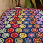 Plaid africain de fleurs