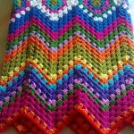 Zigzag à carreaux de fils multicolores