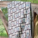 Couverture patchwork noire