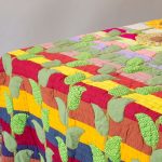 Quilting Quilt avec des feuilles pour la décoration