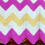 Tricolor plaid Zigzag ทำด้วยมือ