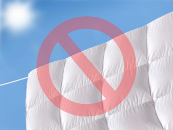 Ne pas sécher sur la corde à linge