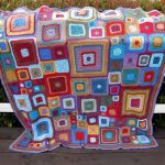 Crochet lumineux crochet de motifs carrés