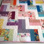Motif zigzag avec patchwork parfait de vos mains