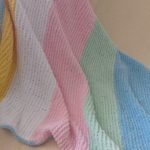 Plaid rayé pour enfants en peluche