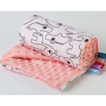 Animaux intéressants pour un plaid en peluche pour enfants