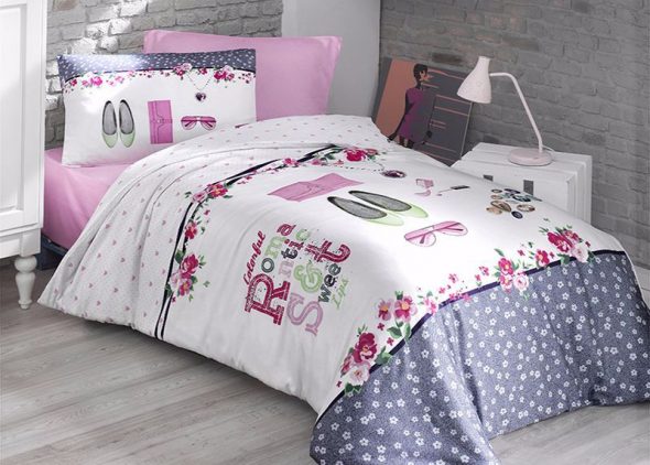 Ensemble de lit délicat pour les filles