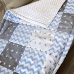 Couverture en peluche patchwork