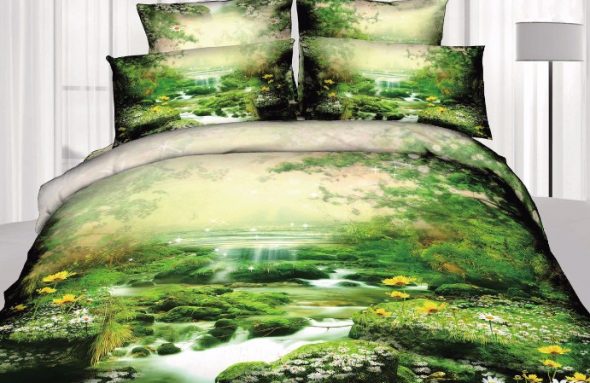 Linge de Lit Satiné 3D