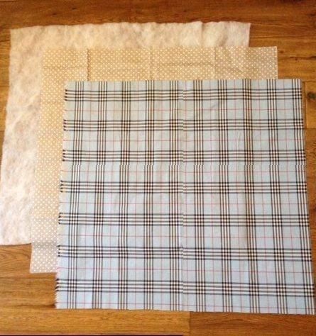Découpez le tissu préparé