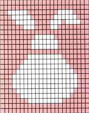 Le schéma d'un petit lapin