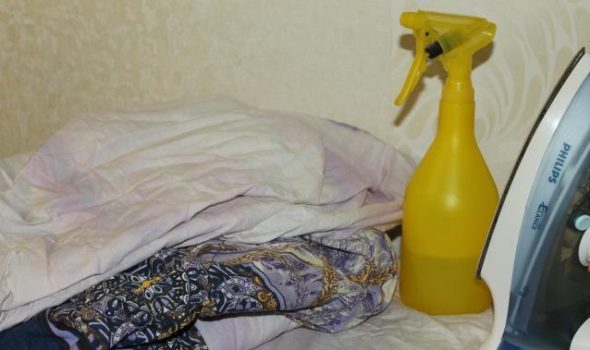 Nous caressons le linge immédiatement