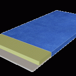Matelas pour enfants sans ressorts de dureté moyenne, fabriqué à base de matériau naturfoam