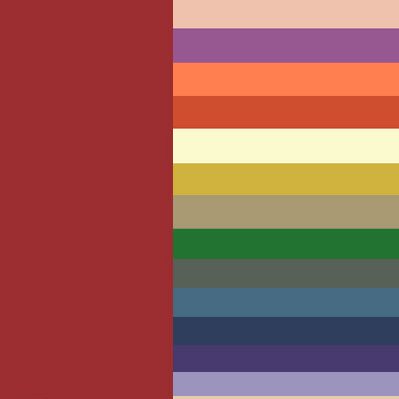 Combinaison de couleur bordeaux
