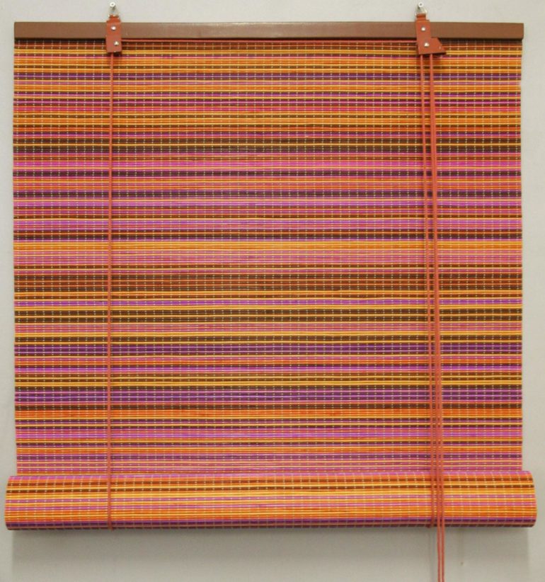 Store en bambou multicolore