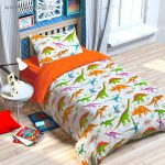 Ensemble pour enfants pour un lit avec un motif Dinosaures