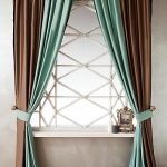 Draps bicolores au sol