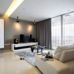 Two-row ceiling cornice on a long wall