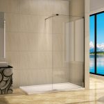 Cabine de douche avec cloison latérale
