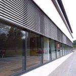 Protection des vitrines du centre commercial