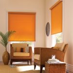 Cortinas cor de laranja