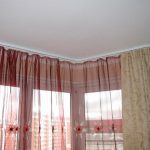 Flexible ceiling cornice in the design of the loggia