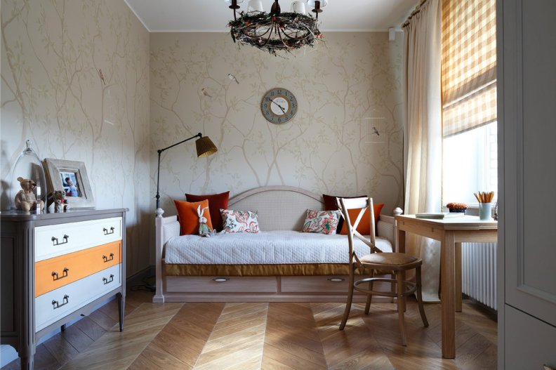 L'intérieur de la chambre des enfants dans un style moderne.