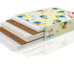 Matelas pour bébé avec des charges de noix de coco et de latex