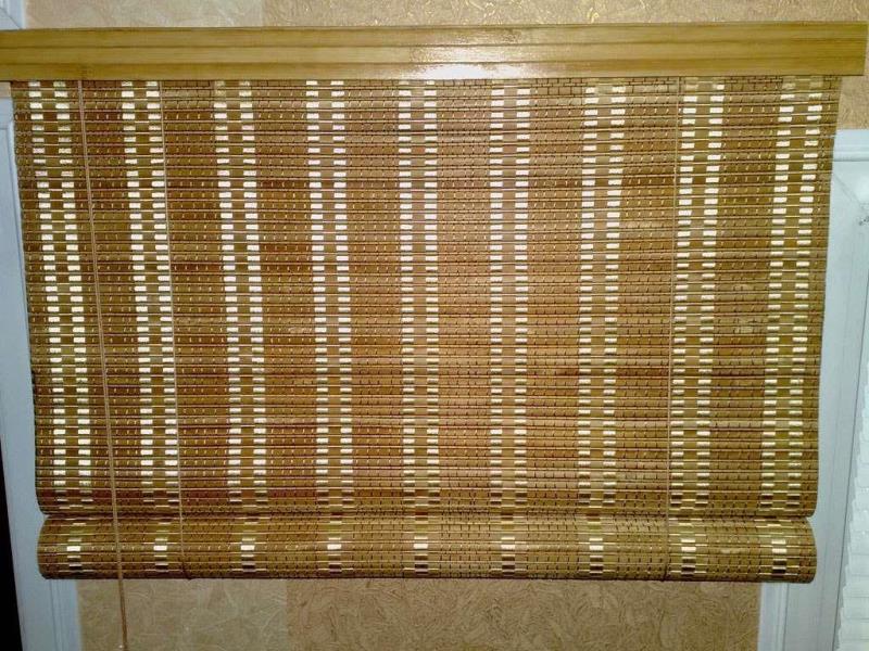 Rideau de bambou à tissage dense et fréquent