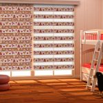 Rideaux zébrés dans la conception de la chambre des enfants