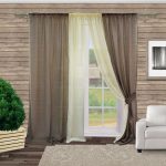 Rideaux bicolores simples