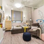 Décorer le mur d'accent dans la chambre de bébé de vos propres mains