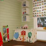 Parquet dans la chambre des enfants d'une maison privée