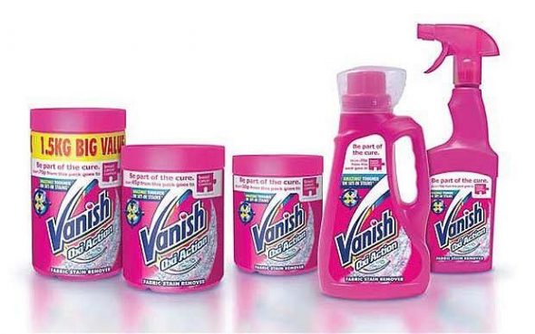 Une série de détachants Vanish