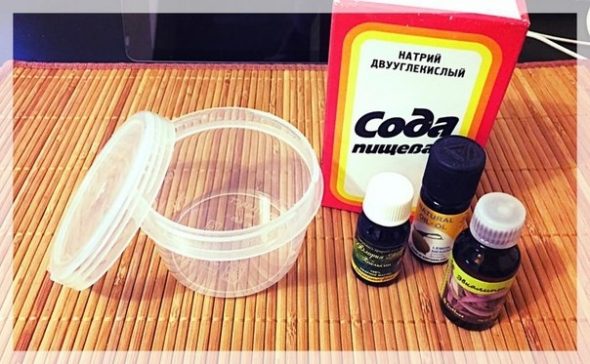 Soda et huiles essentielles préférées