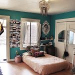Chambre bohème avec matelas surélevé