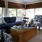 Rattan έπιπλα στο εσωτερικό καθιστικό