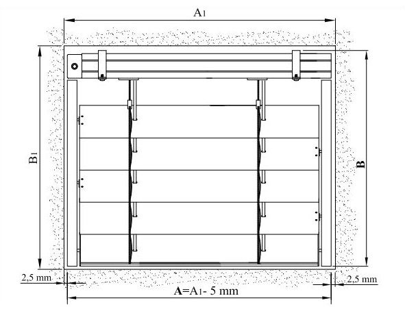 Mesure de la fenêtre pour l'installation du type de cassette rashtora